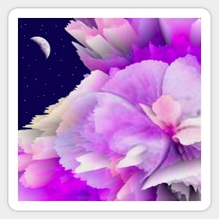 blossom night digital painting Sticker